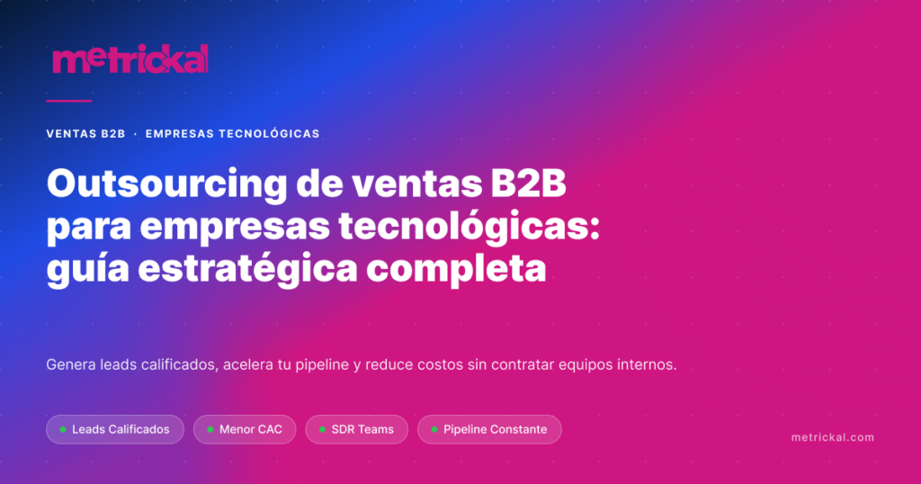 B2B Sales Outsourcing for Technology Companies: A Comprehensive Strategic Guide