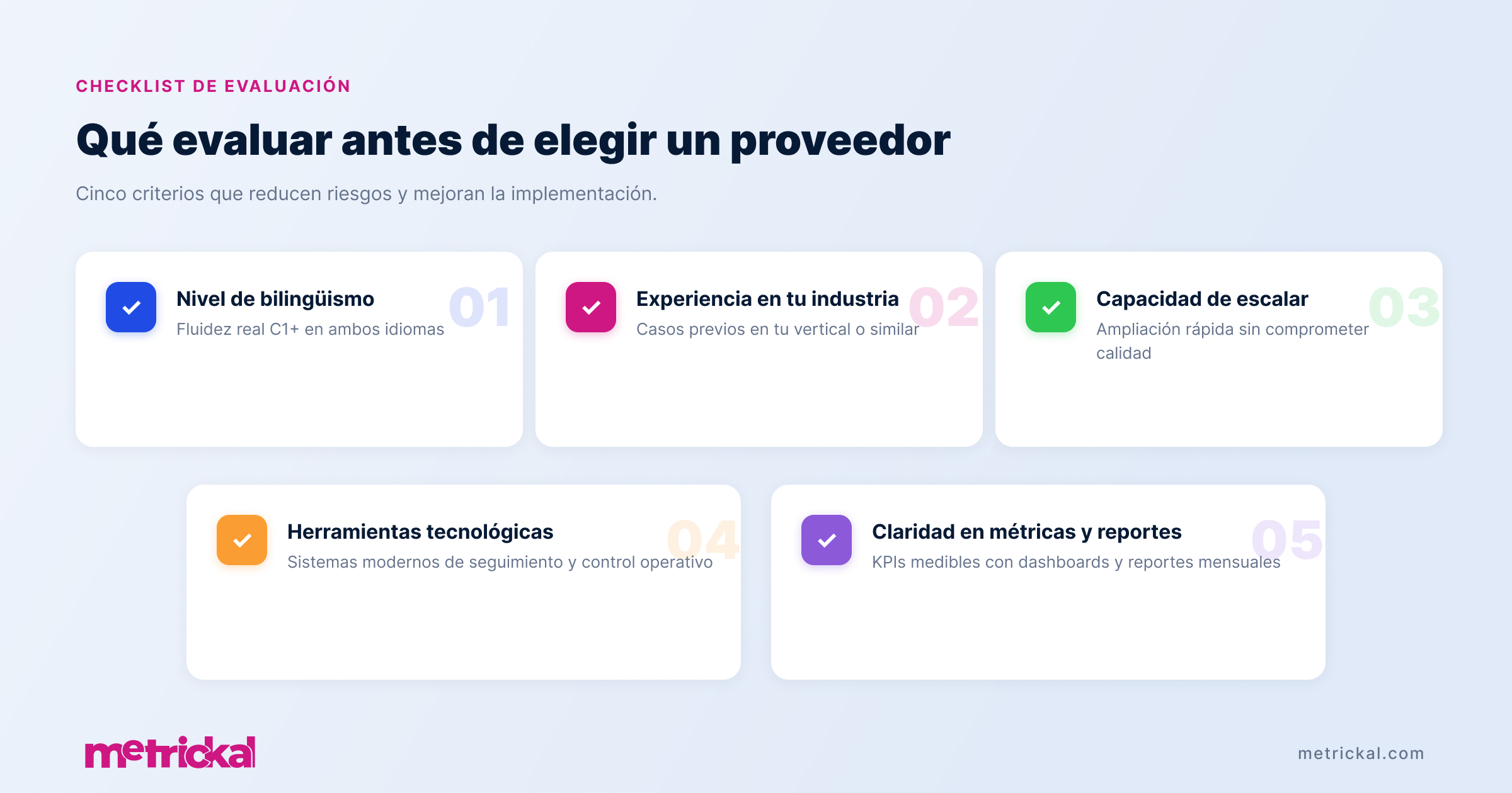 Checklist for Evaluating a Bilingual BPO